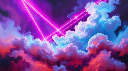 Neon Laser Clouds