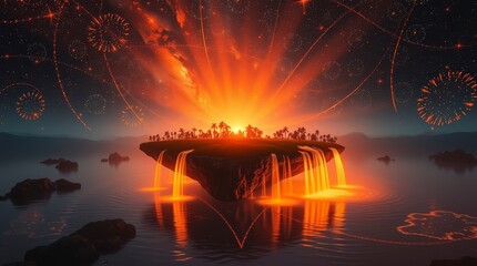 Fantasy Island Waterfall