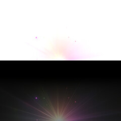 Png glowing diamond prism with rainbow light sparkle shine burst and crystal beam effect lens flare bokeh colorful background optical magic glare refraction