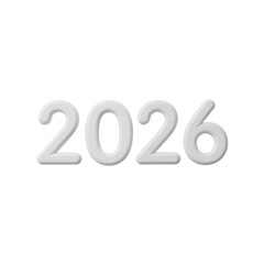 3D White &lsquo;2026&rsquo; on White &ndash; Minimalist, Modern & Sophisticated
Clean, elegant, and forward-looking &mdash; ideal for corporate, tech, or New Year branding.