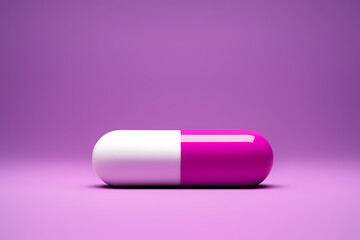 Pink and white capsule medical concept healthcare pharmaceutical medicine macro closeup photography