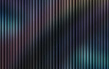 Obraz premium Dark teal purple gradient striped background, soft metallic glossy abstract light texture