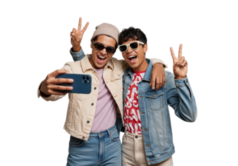 young couple with sunglasses