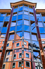 Fototapeta premium typical windows of an office building