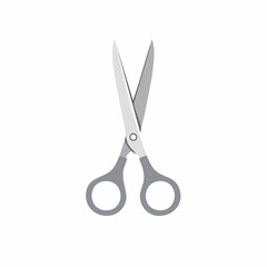 Scissors graphic illustration isolated on white background for design