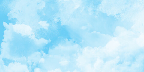 Blue sky in grunge style. A cloud that is in the sky with the bottom right corner. Vector illustration. blue sky and clouds .