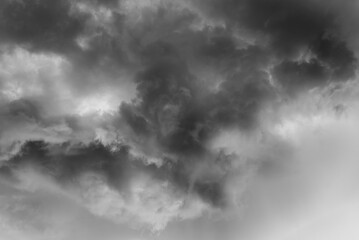 dark clouds storm lightning with apocalypse, turbulence, rainstorm