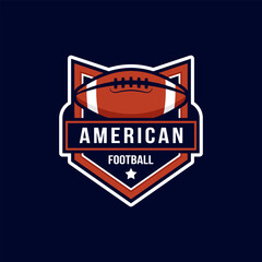 American Logo Design Vector Modern Sports Badge