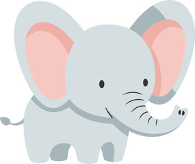 Obraz premium Cute Cartoon Elephant Character
