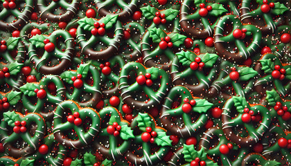 Holly Berry Pretzels