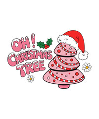Oh Christmas Tree Pink Sublimation