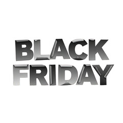 Black friday sale promotion on transparent background