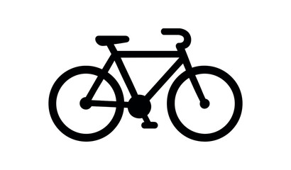 cycle flat black solid vector illustration isolated on white background