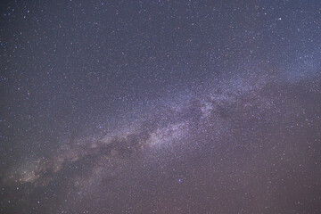 Unpolluted night sky. The Milky Way stretches from horizon to horizon.