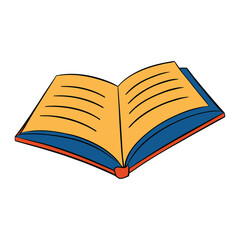A beautifully colored open book with vivid pages, inviting imagination and knowledge to flow. Each page glows with warmth and charm, inspiring curiosity and creativity.
