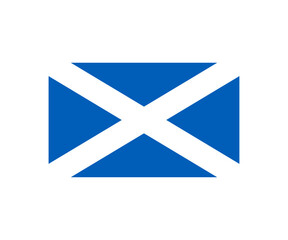 Scotland flag national icon. National flag of Scotland vector design and illustration.

