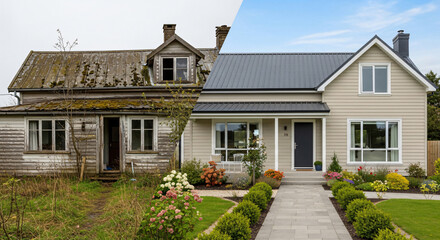 Weathered cottage transformed into modern home, increased value