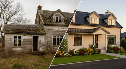 Weathered cottage transformed into modern home, increased value