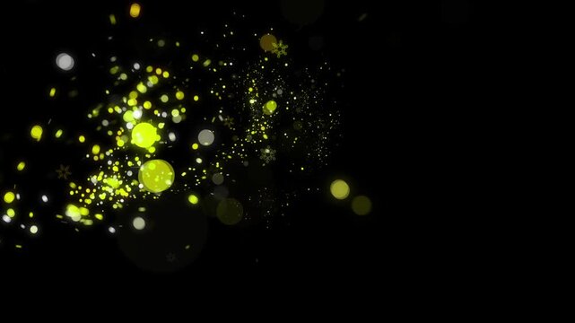 Elegant Christmas transition with bokeh lights and smooth sparkle trails for romantic and joyful scenes.