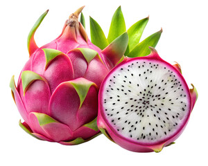  dragon fruit  isolated on transparent cutout background © jameel