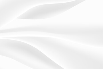 White abstract smooth waves minimal gradient background modern