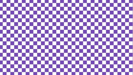 Chess board with very small squares background. white purple checkered colors. Repeating texture, illustration, repeating checkered background	