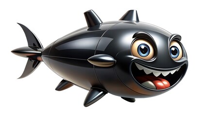 Cartoon Black Fish