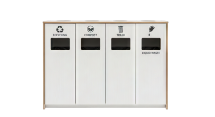 Modern Recycling Bin for Waste Separation and Environmental Conservation.