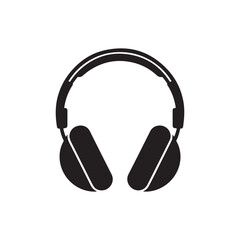 headphones isolated on white background. vector eps 10