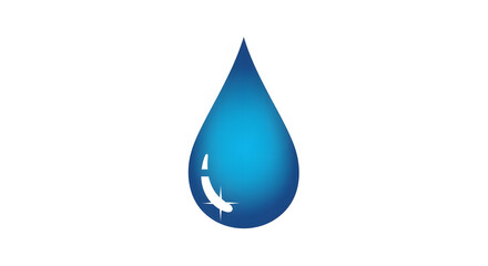 Sparkling clean water drop icon symbolizing purity freshness and hydration for health and eco friendly products