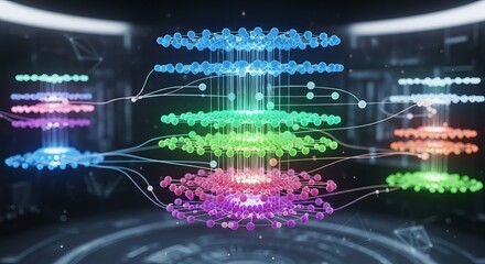 Binary code background technology for global business and digital data security concept illustration