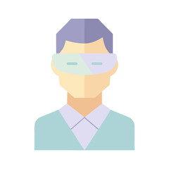 Abstract Metaverse Experience Avatar Graphic