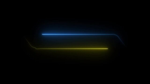 glowing line text box animation video. text frame