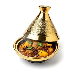 golden bell on white background