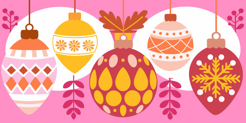 Vibrant colorful Easter eggs on a white background for a spring holiday celebration decoration card design