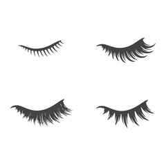 Elegant Eyelash Silhouettes Collection