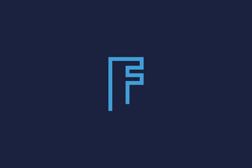 letter f with logo icon design vector template