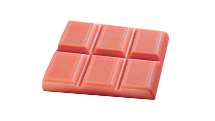 Isolated Chocolate Bar on Transparent Backdrop for Sweet Treat Design