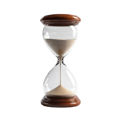 hourglass on white background