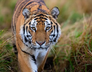 Obraz premium tiger in the grass