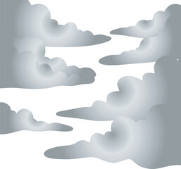 Silver Fluffy Clouds