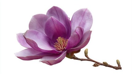 Obraz premium Purple magnolia flower, Magnolia felix isolated on white background, with clipping path