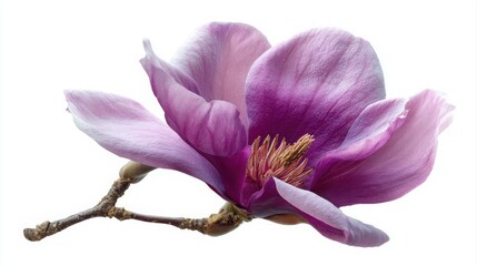 Obraz premium Purple magnolia flower, Magnolia felix isolated on white background, with clipping path