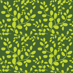 Obraz premium abstract green leaves pattern seamless nature background.eps