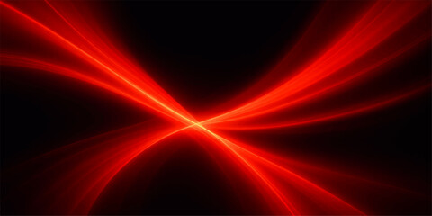 Abstract red fractal light wave design with glowing pattern and dark texture illustration