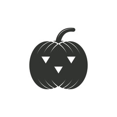 Halloween pumpkin on white background