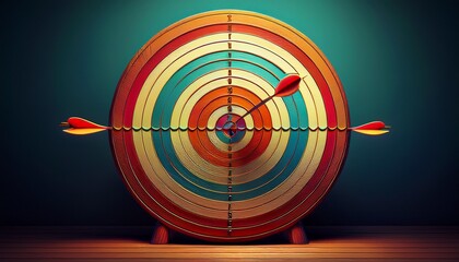 target success concept bullseye objective dart board targeting audience market strategy focus aim goal vision mission
