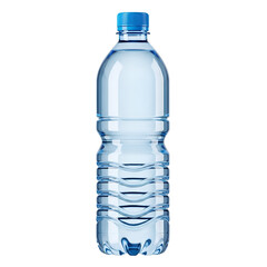 Fototapeta premium Clear plastic bottle of water isolated on transparent background