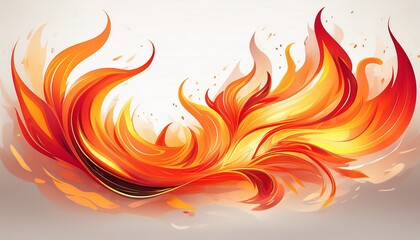 abstract flame symbols for retail promotions on a white background