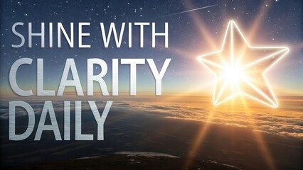 Shine with Clarity Daily Inspirational Message for Motivation and Growth